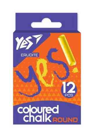 Крейда кольорова 12 шт. "Yes""Erudite" кругла, 400445, шт Київ