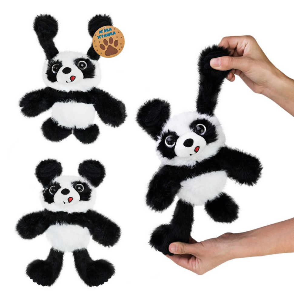 Дитяча м'яка іграшка-потягушка "Панда" MJ2405 розмір 30 см Вінниця - фото 2