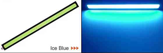 Автомобильная светодиодная led лента противотуманные ходовые огни COB 12v 17 см холодно-синий Киев