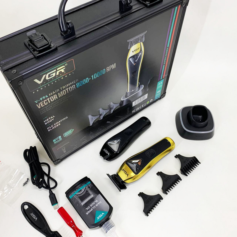 Машинка для стрижки волос с универсальным питанием VGR, Машинка-триммер 3 в 1 для стрижки волос UL-10 Львов - изображение 8