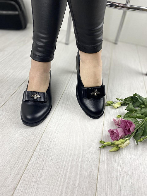 VIKTTORIO Туфлі жіночі VIKTTORIO АЙС чорні (весна-осінь, шкіра натуральна) (2697) Коломия - фото 7