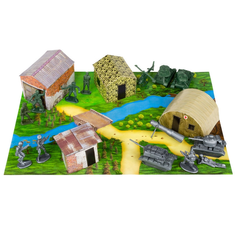 Дитячий ігровий набір солдатиків "Битва" 1-049 з танками Вінниця - фото 2