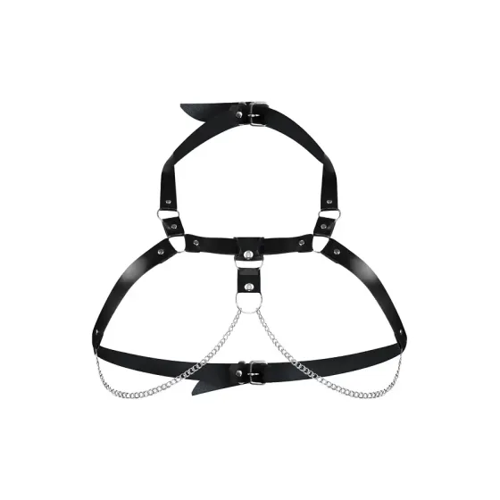 Жіноча портупея з натуральної шкіри Art of Sex - Virginia, колір Чорний, розмір L-2XL Львов