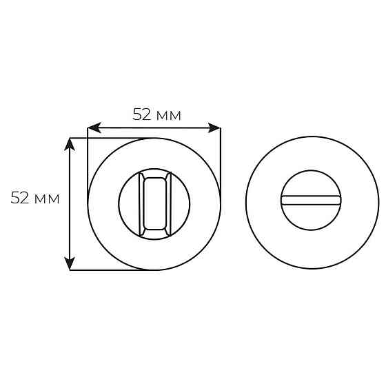 Накладка Comit WC браш мат хром вж Lucy R (роз 6мм) Київ
