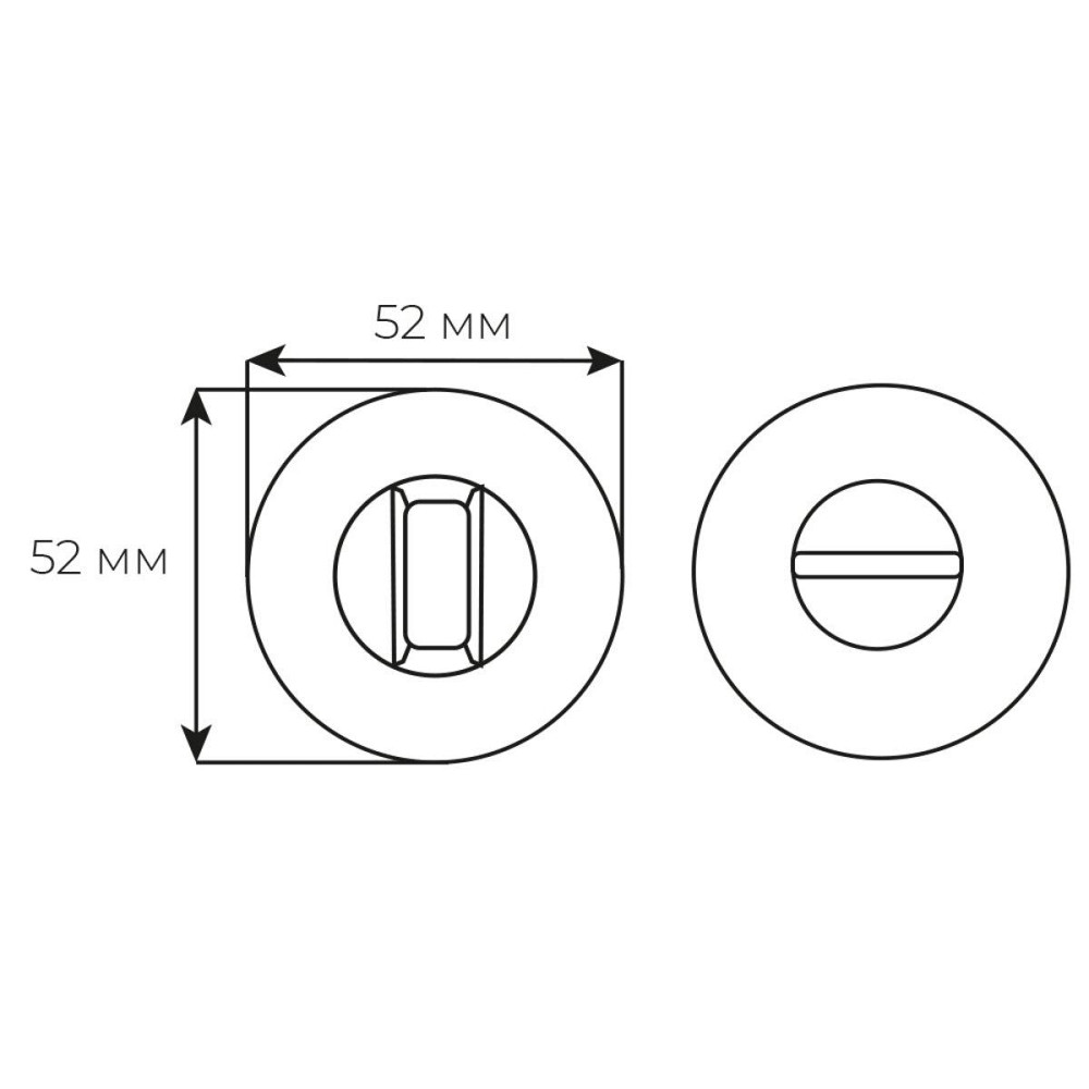 Накладка Comit WC браш мат хром вж Lucy R (роз 6мм) Київ - фото 2