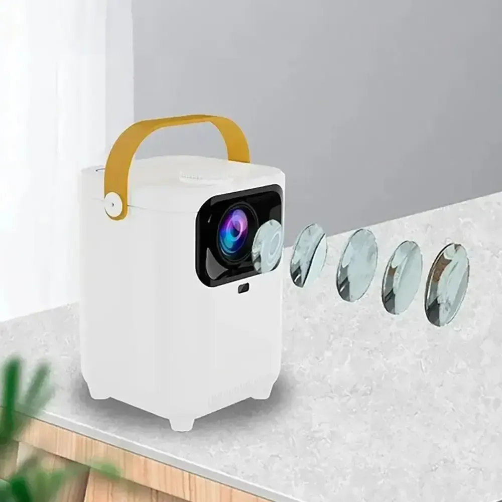 Портативный проектор + пульт, 4K HD, Android 11.0, Wi-Fi 6.0, Bluetooth, E350 / Мультимедийный проектор домашний Коломыя - изображение 4