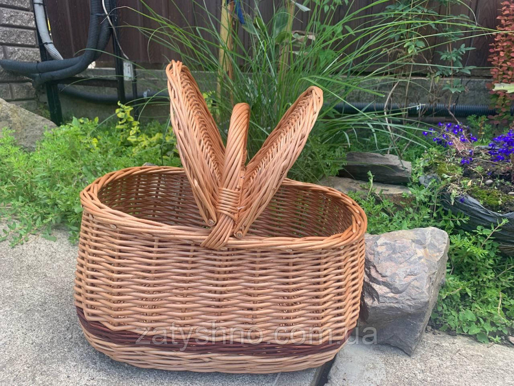 Корзина пикниковая овальная с ручкой Киев - изображение 2