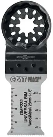 Cmt Orange Tools Полотно для пилки Do Cięcia Wgłębnego W Drewnie I Metalu Bim 28X55Mm Starlock 50Szt. Omf222X50 Киев
