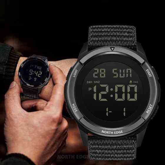 Годинник чоловічий водостійкий тактичний North Edge Terrax Black Вінниця