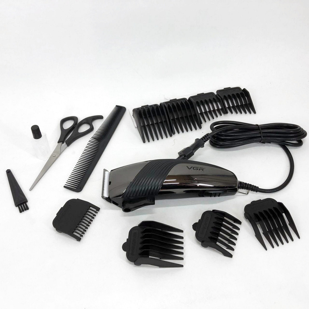 Електрична машинка для стрижки з насадками, Набір для видалення волосся із зарядним пристроєм RQ-14 Львів - фото 20