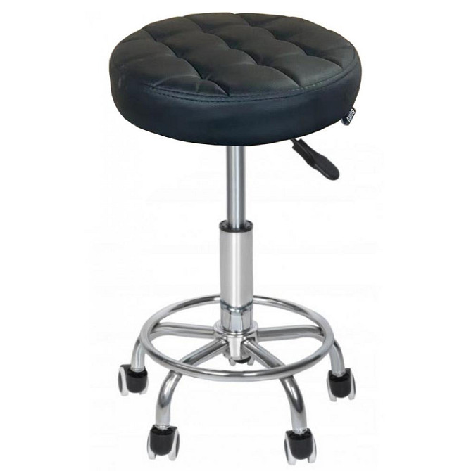 Крісло табурет стілець на колесах без спинки кругле Bonro B-496 Київ - фото 1