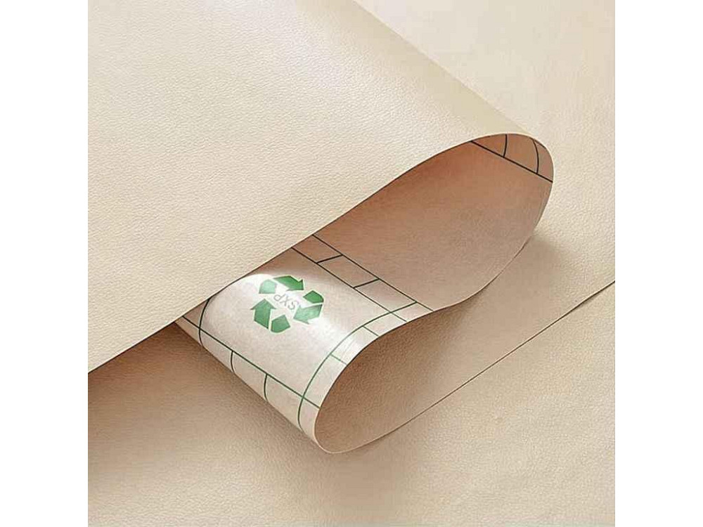 Самоклеюча екошкіра в рулонах 1,37м*1м*0,5мм Бежевий SW-00001346 ТМ STICKER WALL Київ - фото 1