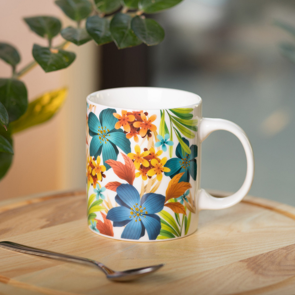 Liling Rongxiang Ceramic Кружка порцелянова з малюнком 400 (мл) для чая та кави RX-N240472BL Коломыя - изображение 7