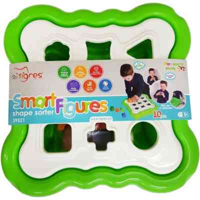 Развивающая игрушка Tigres сортер Умные фигурки 10 элементов (св.зеленый) (39521) Винница