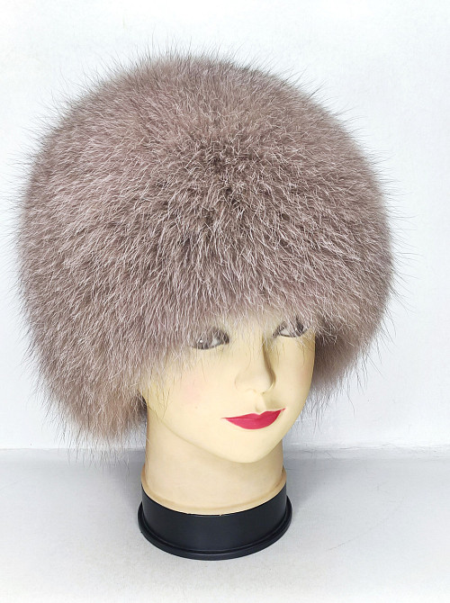 Шапка зимняя меховая женская сноп Анастасия Какао Харьков - изображение 1