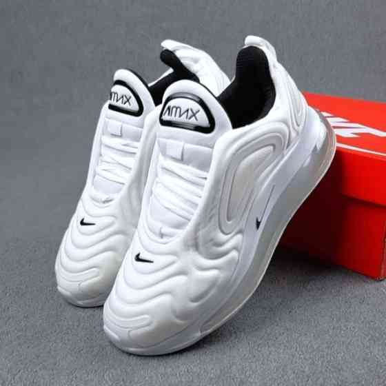 Кроссовки Nike 720 Белые Мужские Найк с Амортизацией Тканевые (размеры: 40,41,43,44) Видео Обзор Днепр