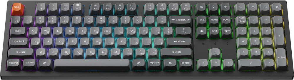 Клавіатура бездротова Keychron K10 Max Keychron Super Banana Switch Black RGB (K10M-H4-UA) ( 25092 ) Харьков - изображение 2