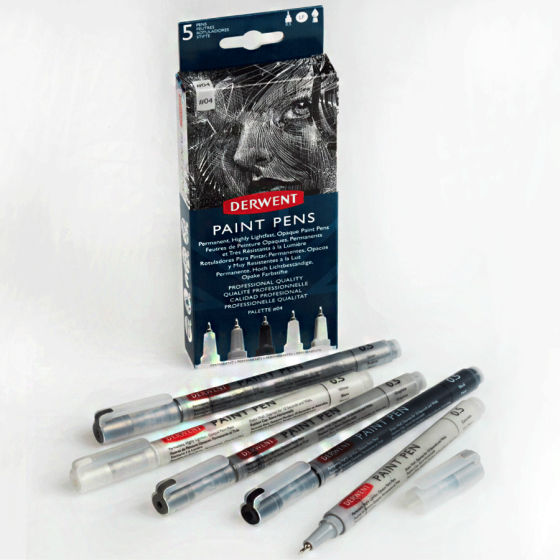 Набор цветных ручек PAINT PEN PALETTE No4 5шт Derwent Киев