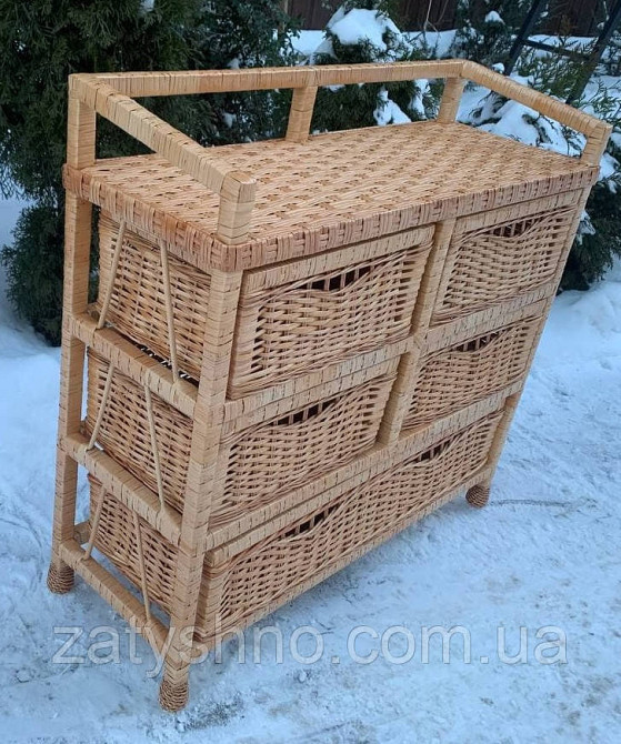 Комод  из лозы на 5 шухляд Киев - изображение 3