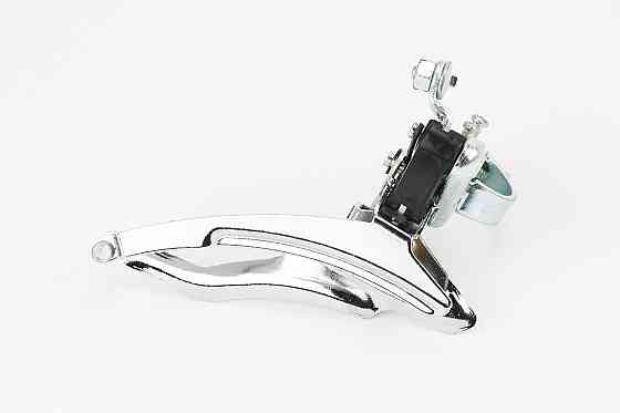 Перемикач ланцюга передній з нижньою тягою, кріпл. 28,6мм, під зірку 42Т, хром Київ