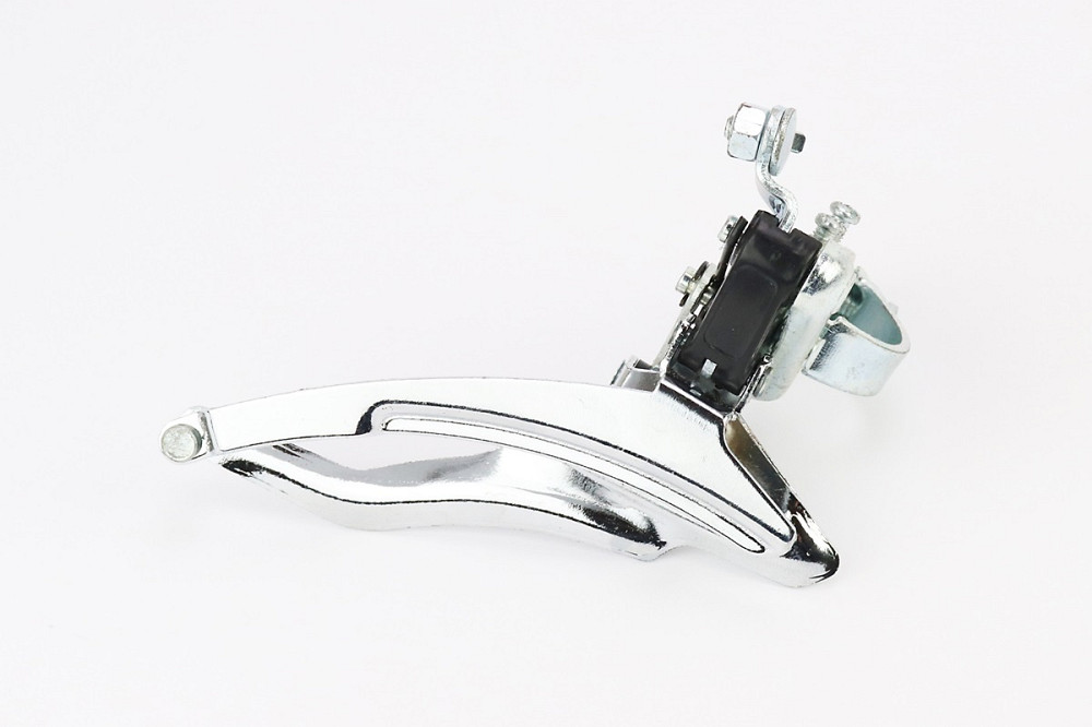 Перемикач ланцюга передній з нижньою тягою, кріпл. 28,6мм, під зірку 42Т, хром Київ - фото 1