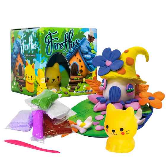 Набір для творчості "Fireflies - кошеня" 30411 світильник, маса для ліплення Вінниця