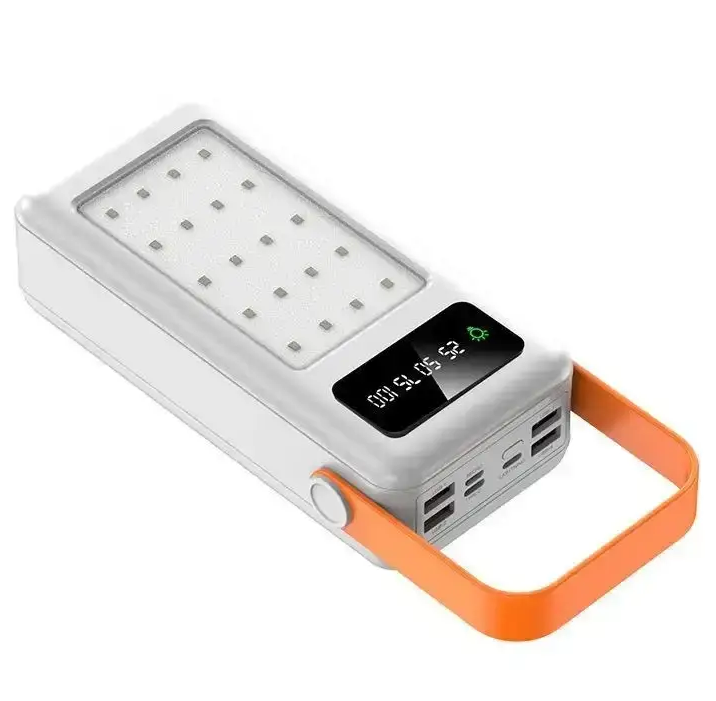 Портативный внешний аккумулятор Bilintong 40000mAh Power Bank + Led лампа Белый Винница - изображение 3