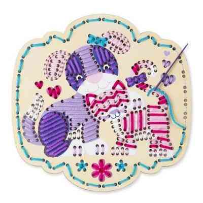 Набір для творчості Melissa&amp;Doug Вишивка по дереву Кошеня і щеня (MD8916) Вінниця