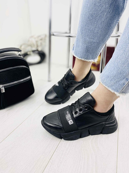 VLADEKS Кросівки жіночі VLADEKS 1074 чорні (весна-осінь, шкіра натуральна) (3180) лише 38р. Коломия - фото 1