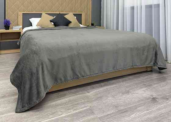 Плед-покривало Decorator WellSoft 200х220 см однотонний Сірий (87-262) Київ