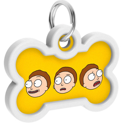 Адресник для тварин WAUDOG Smart ID з QR паспортом "Рік і Морті 2", кістка 40х28 мм (231-0281) Вінниця - фото 3