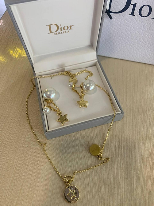 Діор набір сережки та підвіска / Dior Одеса - фото 1