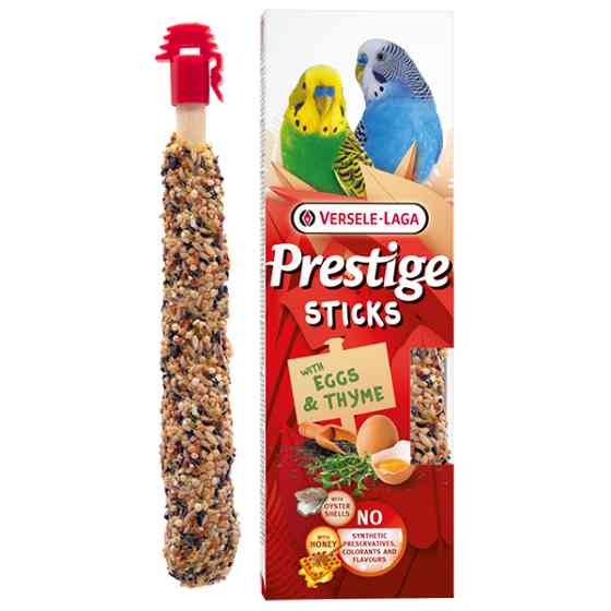 Versele-Laga Prestige Sticks Small Parrot Eggs & Thyme ВЕРСЕЛЕ-ЛАГА ЯЙЦА И ТИМЬЯН лакомство для волнистых попугаев 2х30г Киев