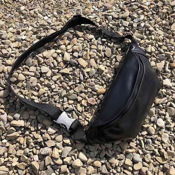 Бананка мужская черная, Чорная мужская бананка, бананка для бега барыжка сумка KZ-92 Ивано-Франковск