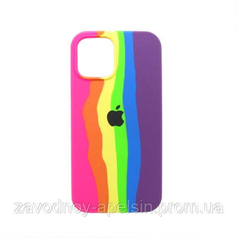IPhone 12 12pro Чохол Райдуга Silicone Case (rainbow) Одеса - фото 1