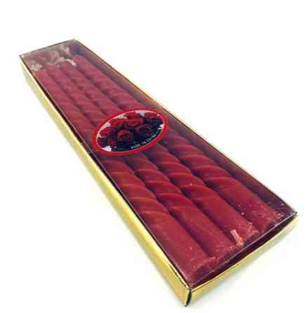 Свечи витые красные 4 шт Киев