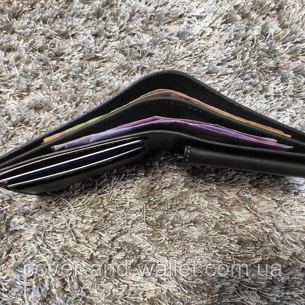 Вінтажний чоловічий гаманець ручної роботи на магнітах Grande Pelle 505110 Київ - фото 6