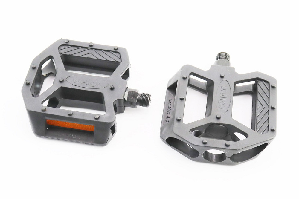 Педалі BMX 9/16" (108x105x28mm) пластикові, чорні LU-P9 Київ - фото 1