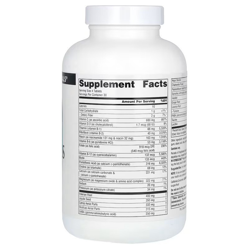 Комплекс B&amp;C з травами Source Naturals Hi-Stress B&amp;C With Herbs, 120 Tablets Луцьк - фото 2