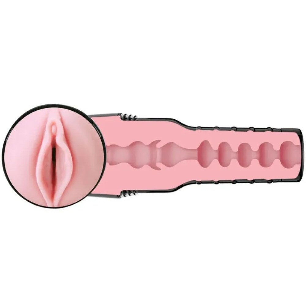 Мастурбатор вагина в колбе Fleshlight Pink Lady Mini-Lotus, с рельефом, киберкожа, бежевый Sex Aura Киев - изображение 6