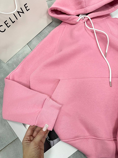 Жіночий костюм утеплений: худі та штани турецькі тринитка на флісі Барбі, 44/46 Одеса - фото 3