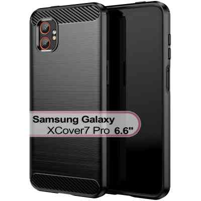 Чохол до мобільного телефона BeCover Carbon Series Samsung Galaxy XCover7 Pro SM-G766B Black (713559) Вінниця
