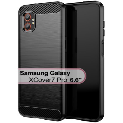 Чехол для мобильного телефона BeCover Carbon Series Samsung Galaxy XCover7 Pro SM-G766B Black (713559) Винница - изображение 1