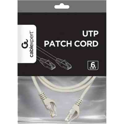Патч-корд 3м UTP cat 6 CU gray Cablexpert (PP6U-CU-3M) Винница