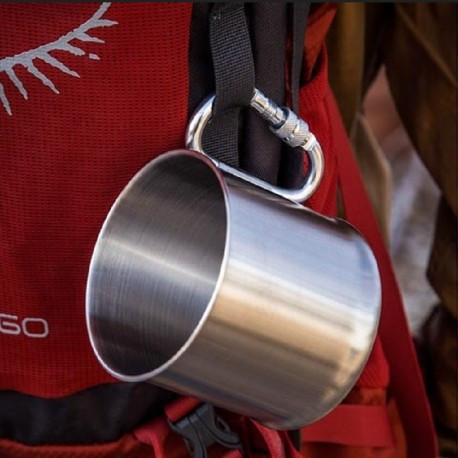 Кружка металлическая 500 мл с ручкой карабином Одесса - изображение 6