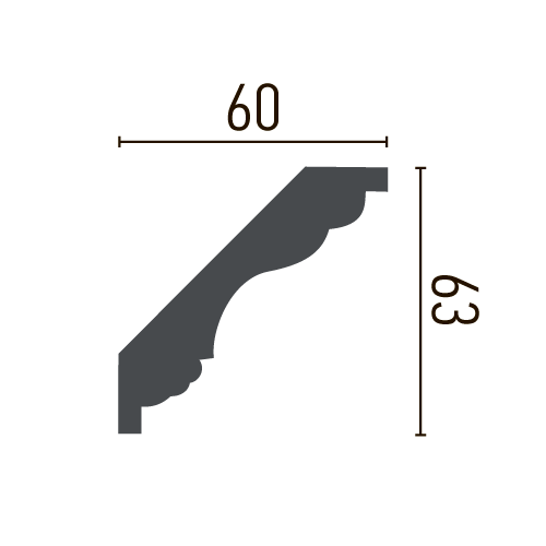 Карниз поліуретановий з орнаментом Gaudi Decor C 1085 Дніпро