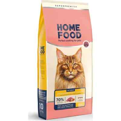 Сухой корм для кошек Home Food For large breeds с телятиной, лососем и вялеными томатами 1.6 кг (4820235021184) Винница