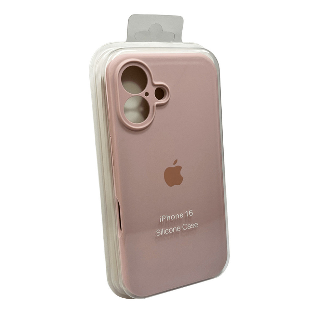 Чохол для смартфона Silicone Full Case AA Camera Protect for Apple iPhone 16 15,Pink Sand Київ - фото 2