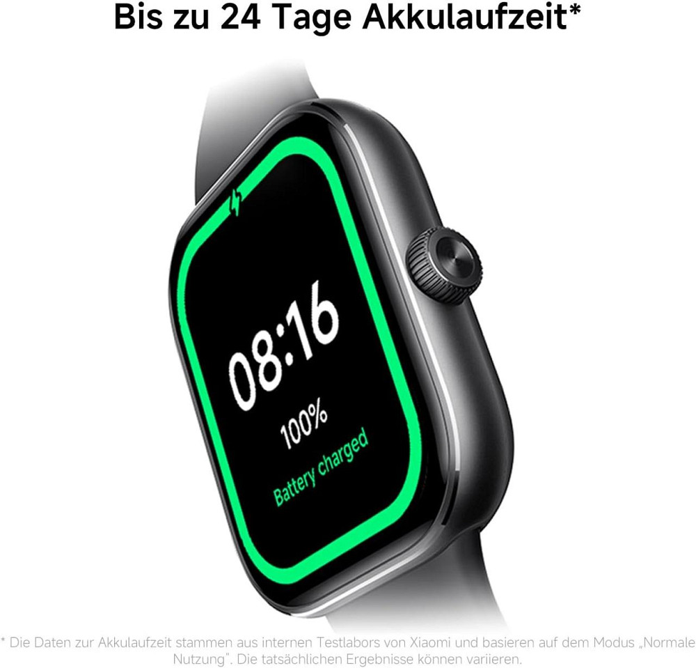 Смарт-годинник Xiaomi Redmi Watch 5 Чорний 2.07" AMOLED GPS (5 GNSS) 150+ режимів 24 дні 5ATM пульс SpO2 моніторинг сну і здоров'я Київ - фото 7