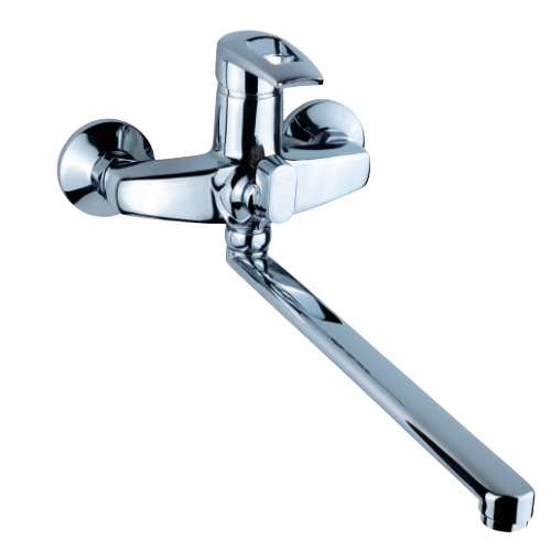 Змішувач KM d35мм для ванної гусак прямий 350мм дивертор вбудований картрідж Aquatica Житомир - изображение 1